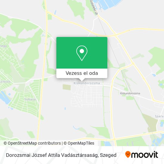 Dorozsmai József Attila Vadásztársaság térkép