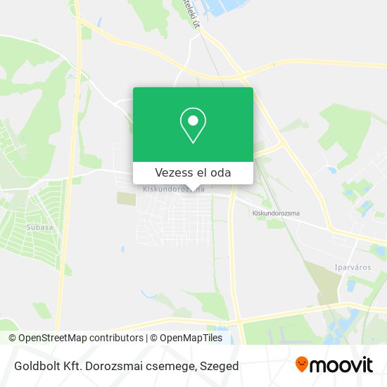 Goldbolt Kft. Dorozsmai csemege térkép
