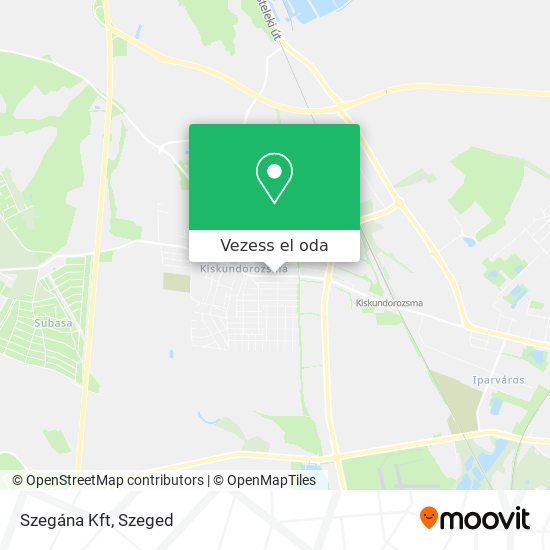 Szegána Kft térkép