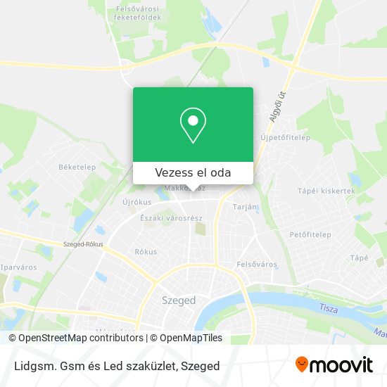Lidgsm. Gsm és Led szaküzlet térkép
