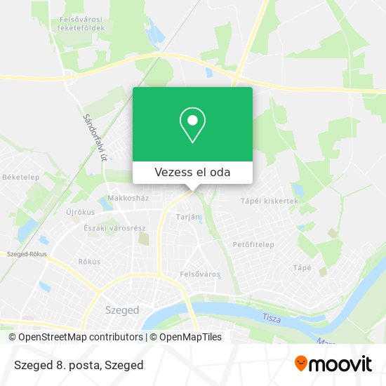 Szeged 8. posta térkép