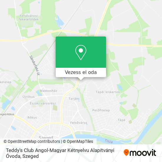 Teddy's Club Angol-Magyar Kétnyelvu Alapítványi Óvoda térkép