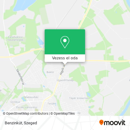 Benzinkút térkép