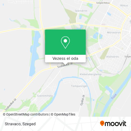 Stravaco térkép