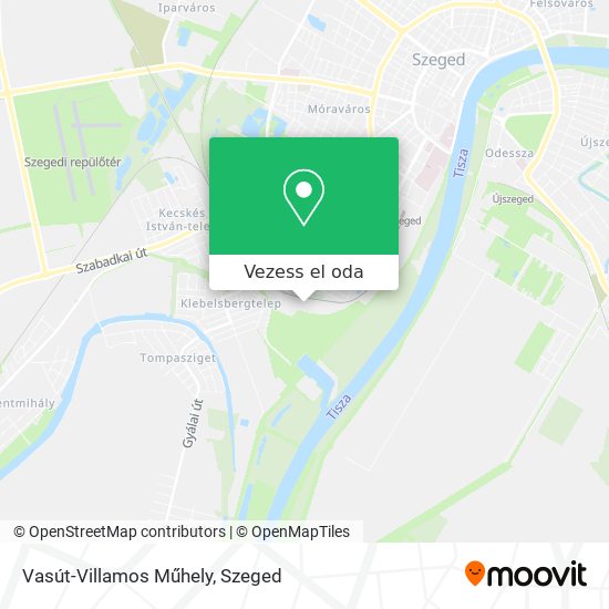 Vasút-Villamos Műhely térkép