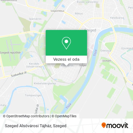 Szeged Alsóvárosi Tájház térkép
