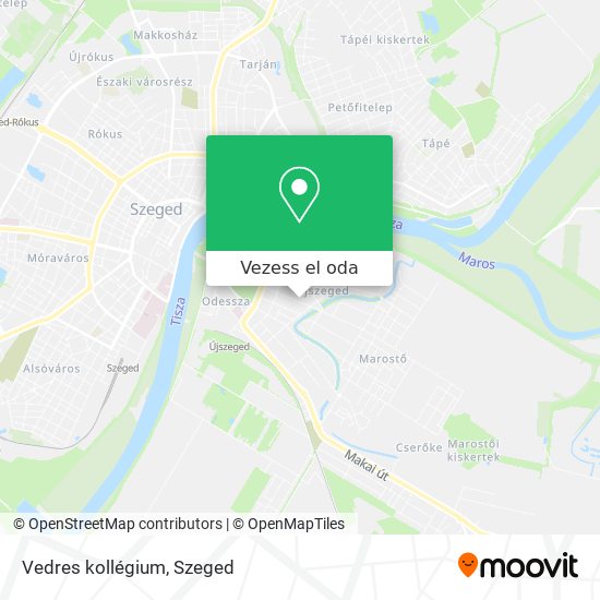 Vedres kollégium térkép