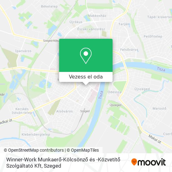 Winner-Work Munkaerő-Kölcsönző és -Közvetítő Szolgáltató Kft térkép