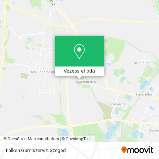 Falken Gumiszervíz térkép