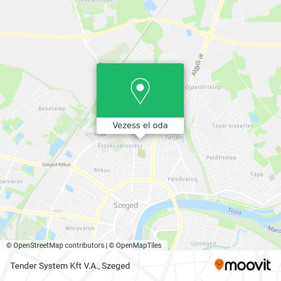 Tender System Kft V.A. térkép