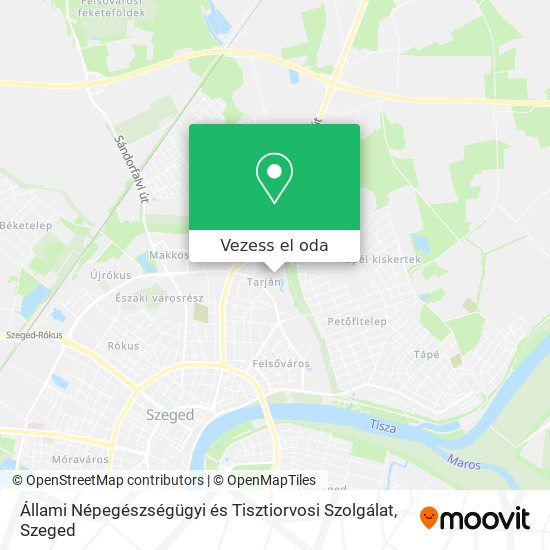 Állami Népegészségügyi és Tisztiorvosi Szolgálat térkép