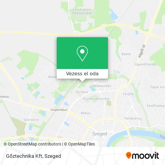 Gőztechnika Kft térkép