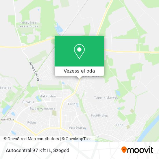 Autocentral 97 Kft II. térkép