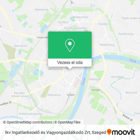 Ikv Ingatlankezelő és Vagyongazdálkodó Zrt térkép