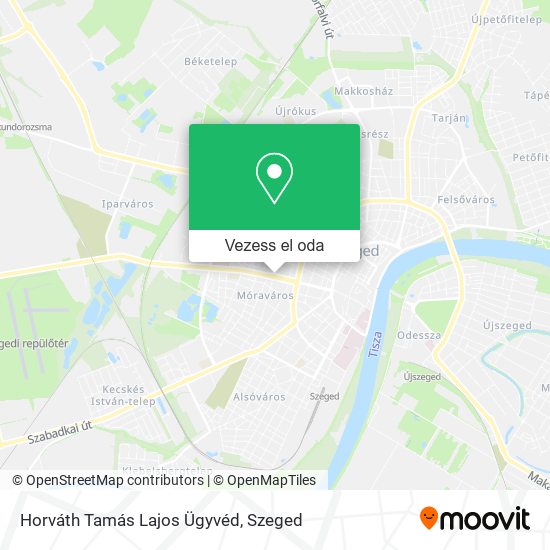 Horváth Tamás Lajos Ügyvéd térkép