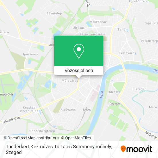 Tündérkert Kézműves Torta és Sütemény műhely térkép