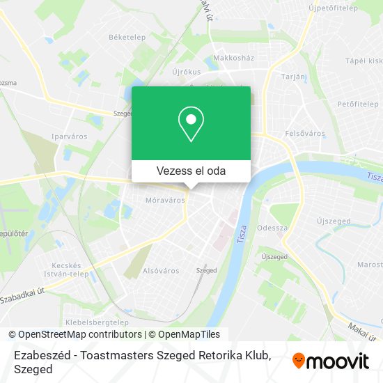 Ezabeszéd - Toastmasters Szeged Retorika Klub térkép