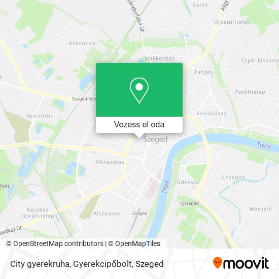 City gyerekruha, Gyerekcipőbolt térkép