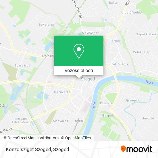 Konzolsziget Szeged térkép