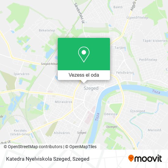 Katedra Nyelviskola Szeged térkép
