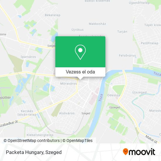Packeta Hungary térkép