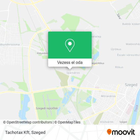 Tachotax Kft térkép
