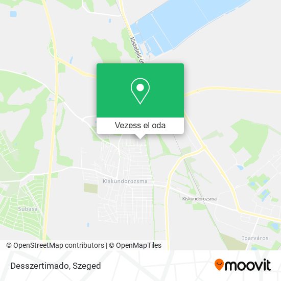 Desszertimado térkép