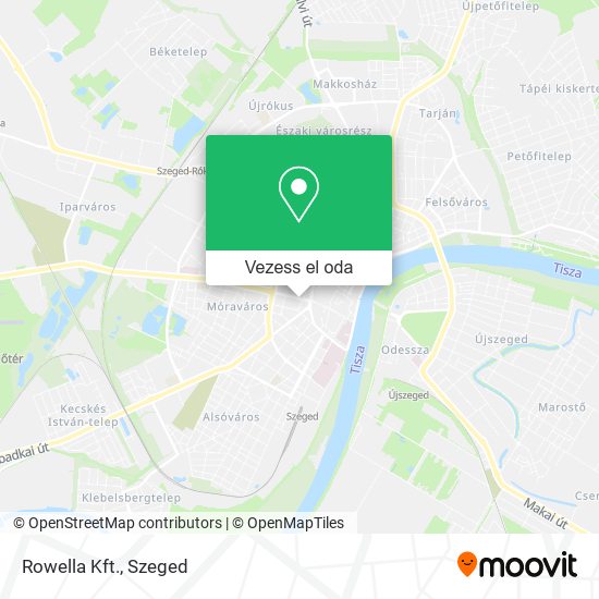 Rowella Kft. térkép