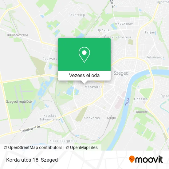 Korda utca 18 térkép