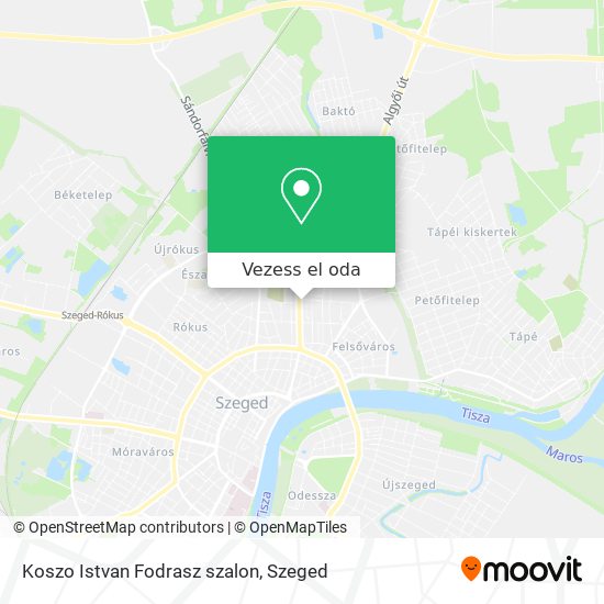 Koszo Istvan Fodrasz szalon térkép