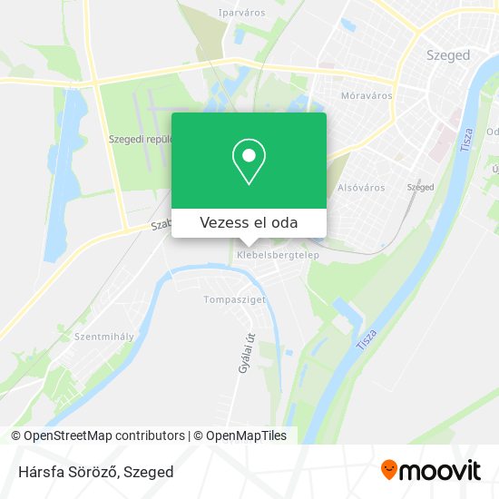 Hársfa Söröző térkép
