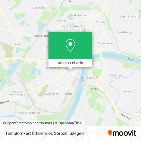 Templomkert Étterem és Söröző térkép