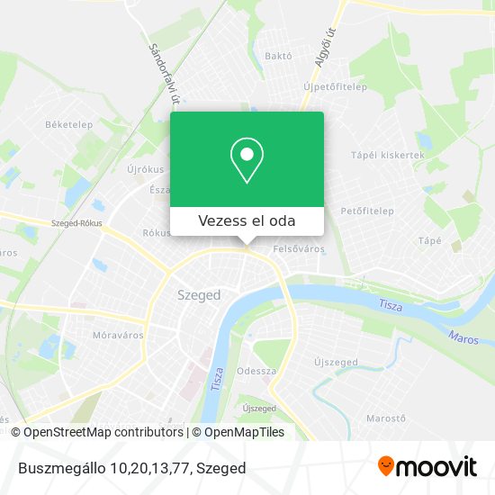 Buszmegállo 10,20,13,77 térkép