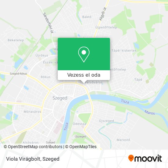 Viola Virágbolt térkép