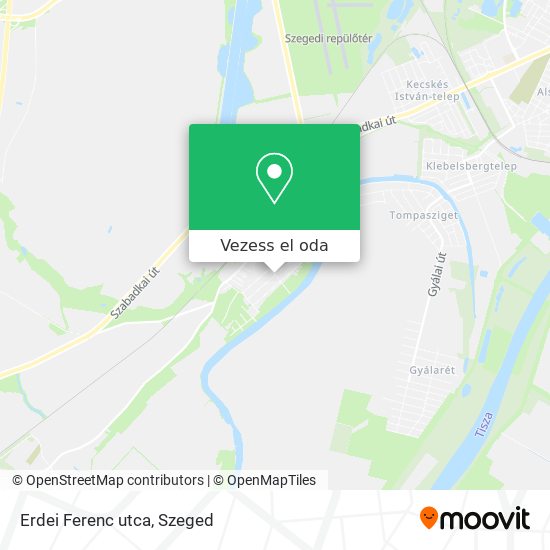 Erdei Ferenc utca térkép