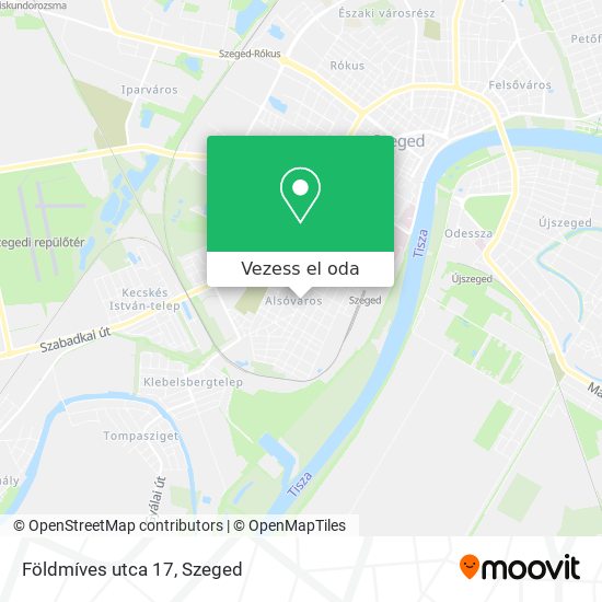 Földmíves utca 17 térkép