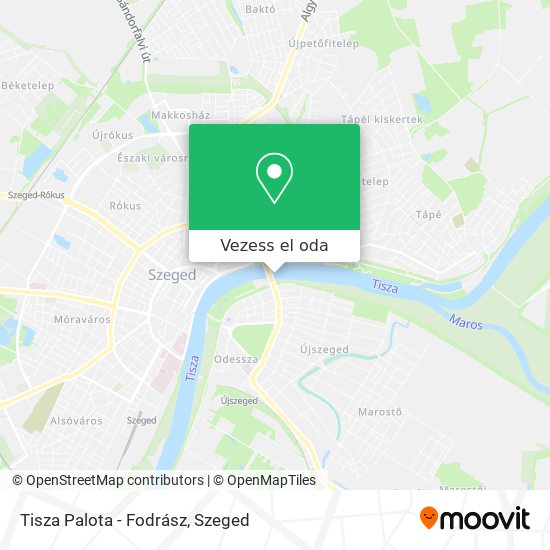 Tisza Palota - Fodrász térkép