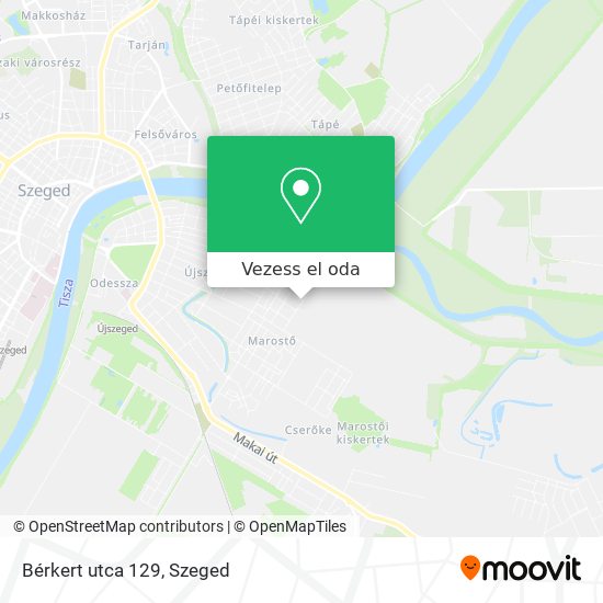 Bérkert utca 129 térkép