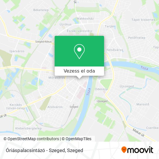 Óriáspalacsintázó - Szeged térkép