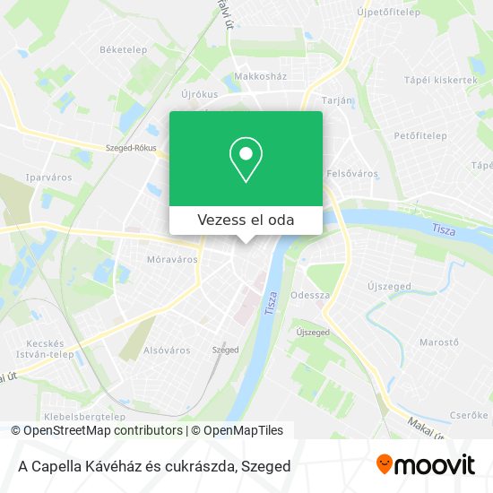 A Capella Kávéház és cukrászda térkép