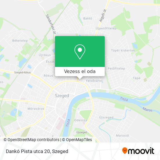 Dankó Pista utca 20 térkép
