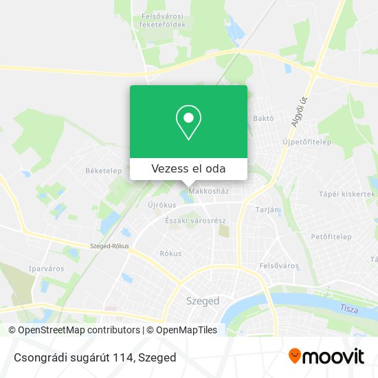 Csongrádi sugárút 114 térkép
