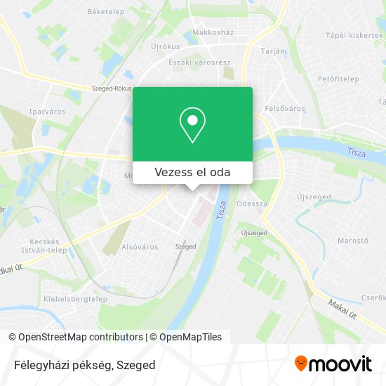 Félegyházi pékség térkép