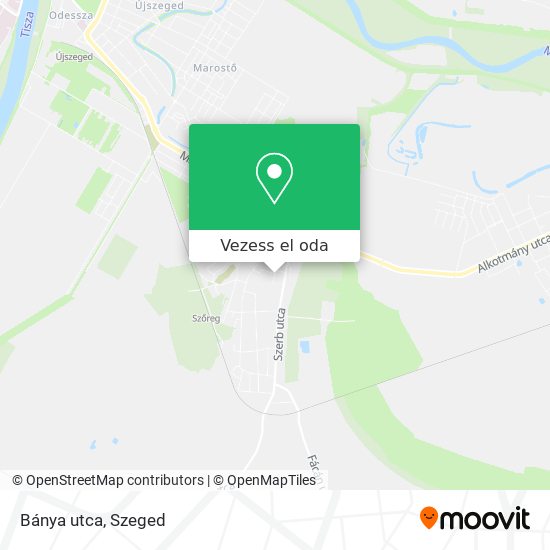 Bánya utca térkép