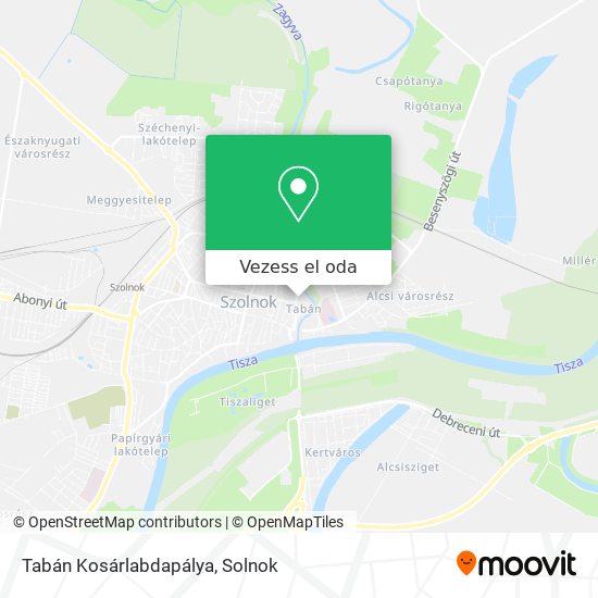 Tabán Kosárlabdapálya térkép