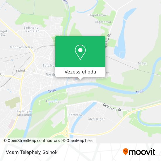Vcsm Telephely térkép
