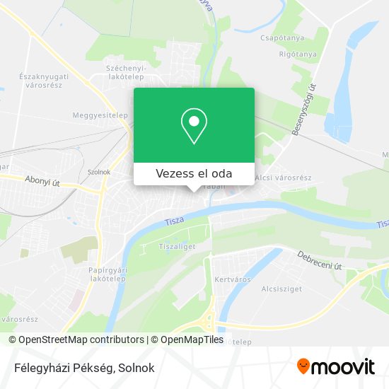 Félegyházi Pékség térkép