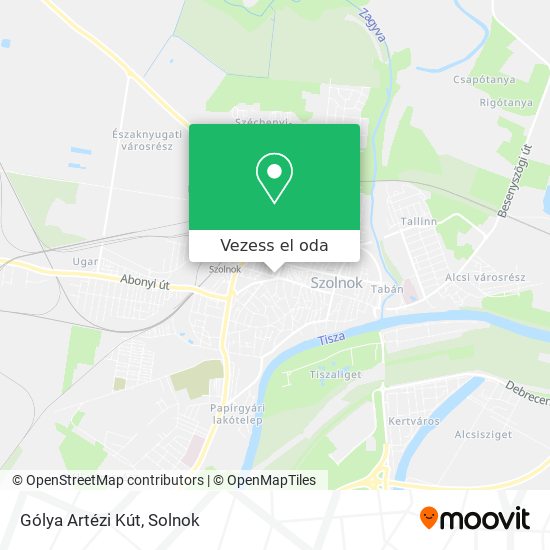 Gólya Artézi Kút térkép