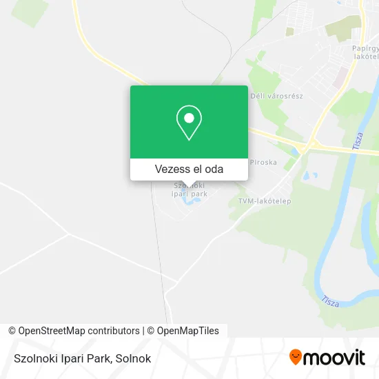Szolnoki Ipari Park térkép