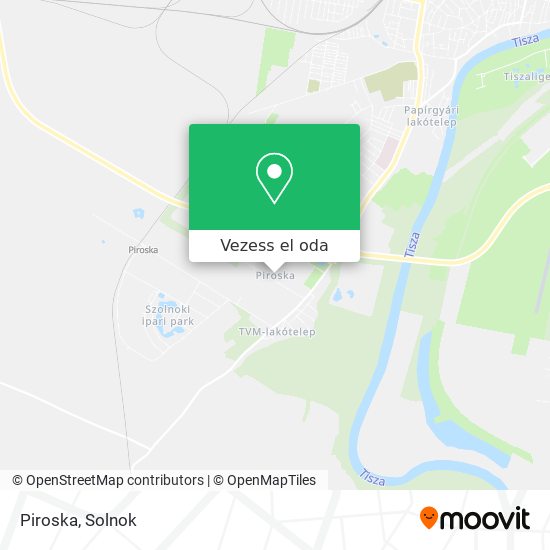 Piroska térkép